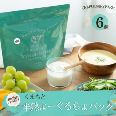 くまもと半熟よーぐるちょパック　350g《無糖》　計6個セット
