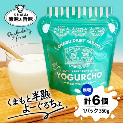 くまもと半熟よーぐるちょパック　350g《無糖》　計6個セット