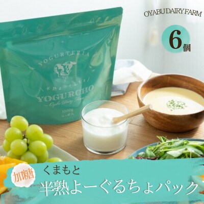 くまもと半熟よーぐるちょパック　350g《加糖》　計6個セット