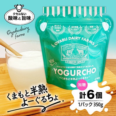 くまもと半熟よーぐるちょパック　350g《加糖》　計6個セット