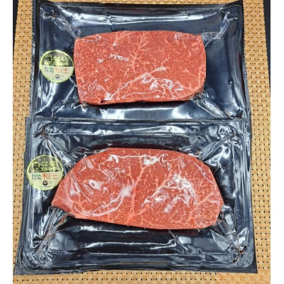 熊本県産A5等級黒毛和牛和王 モモ ステーキ 約150g×2P 計約300g(合志市)