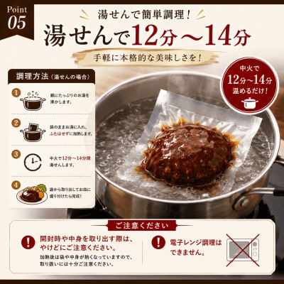 【さとふる限定】2種のソース チーズインハンバーグ  6個(合志市)