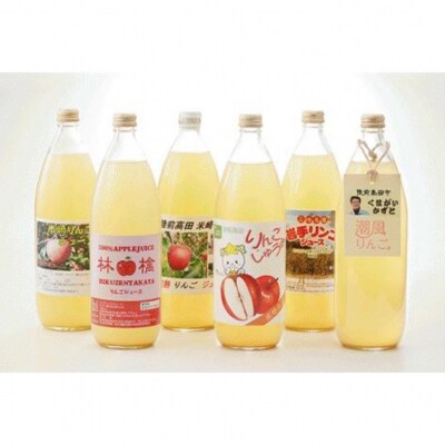 【先行受付】潮風りんごジュース 1L×6本セット