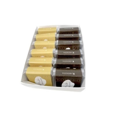 もっちり食感 米粉カステラ 2種類(プレーン/チョコ) 各6個セット 計12個