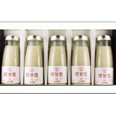 ノンアルコール 糀甘酒 180ml×5本セット 甘酒 あまざけ ギフト シンプル 麹 八木澤商店