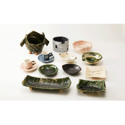 【 コーヒーカップ ソーサー付 ×各1個 】 陶芸工房 季仙窯 [ 陶芸 手びねり 作品 ]