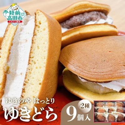 グルテンフリー 米粉のゆきどら 2種9個セット どら焼き 【ゆきのや はっとり】