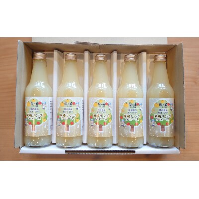 りんごジュース ギフトセット 335ml×5本 品種ミックス 【煌め希りんご園】