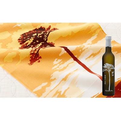 陸前高田 奇跡の一本松絵手ぬぐい & 吟醸酒セット お酒 地酒 日本酒 ギフト 贈答品