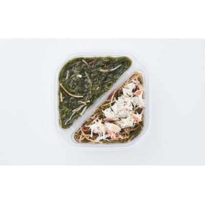 【田舎のご馳走】 ご飯のお供 あかもく松前めかぶと松前 165g×1個 かに入り