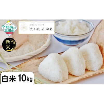 【陸前高田市ブランド米】 令和7年産 新米 白米 10kg 品種:たかたのゆめ 米 おにぎり お弁当