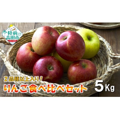 先行受付 もぎたて りんご 5kg 【2品種以上食べ比べ】 訳あり 家庭用 旬 米崎りんご 業務用