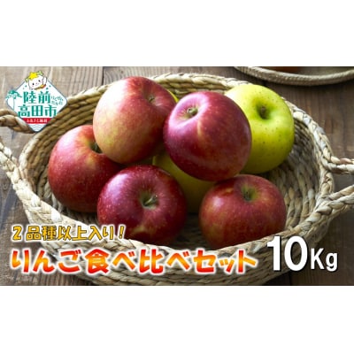 先行受付 もぎたて りんご 10kg 【2品種以上食べ比べ】 訳あり 家庭用 旬 米崎りんご 大容量