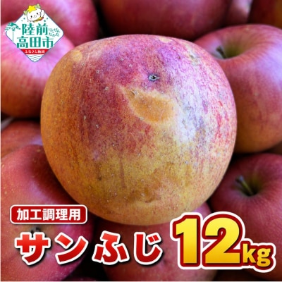 【先行受付】 加工調理用 りんご サンふじ 約12kg 家庭用 訳あり リンゴ フルーツ 大容量