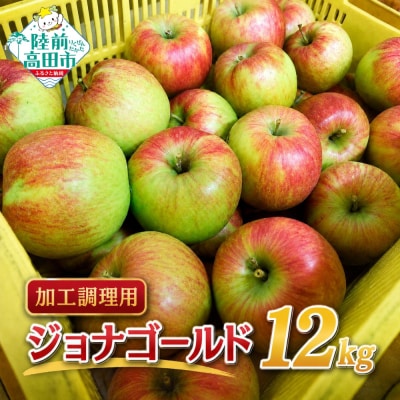 【先行受付】 加工調理用 りんご ジョナゴールド 約12kg 家庭用 訳あり リンゴ 果物 大容量