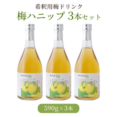 希釈用梅ドリンク 梅ハニップ 3本セット