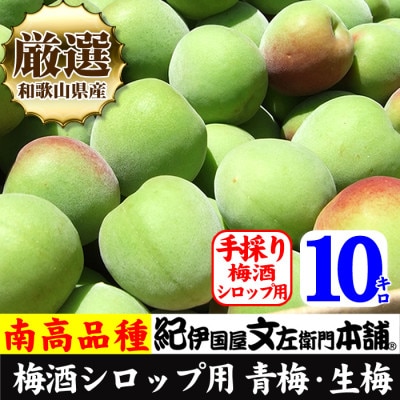 和歌山県産 南高梅 青梅 10kg