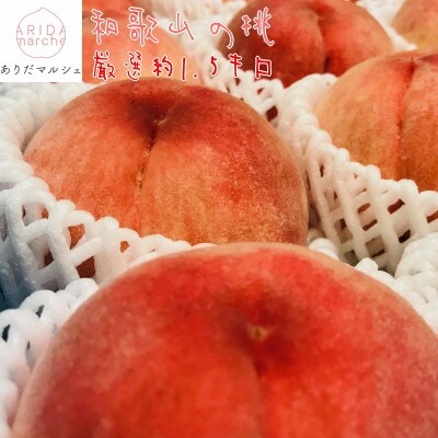 【先行受付】【和歌山ブランド】【厳選】和歌山のこだわり桃　約1.5kg(5～6玉)