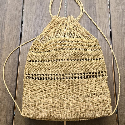 「すかり」のリュック　草から作る秩父地方の伝統工芸品　一品もの