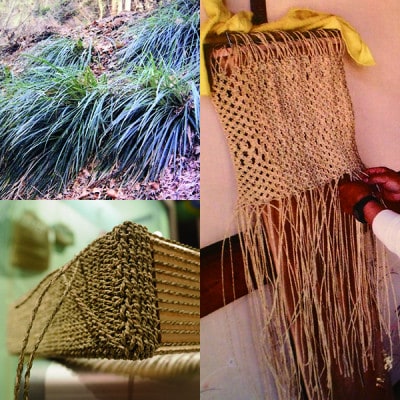 「すかり」のリュック　草から作る秩父地方の伝統工芸品　一品もの