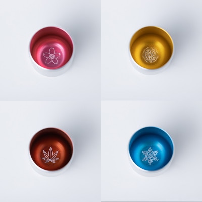 おちょこ[酒器折々]4個セット(木箱付き)
