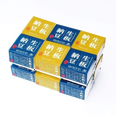 [茨城名産]生板納豆(有機大豆・国産大豆)食べ比べセット　12個　