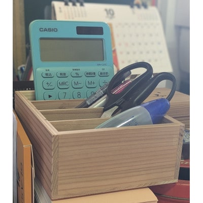 【茨城県伝統工芸品指定】kasane　重ねてつかえる杉の小物入れ(仕切あり)