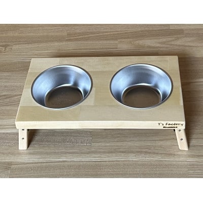 木製ドッグフードトレイホルダー