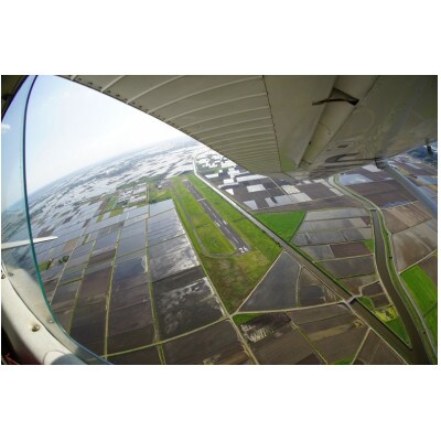 【ペア】セスナ機遊覧飛行体験〈約90分コース〉(フライトQ)　龍ケ崎市と河内町の共通返礼品