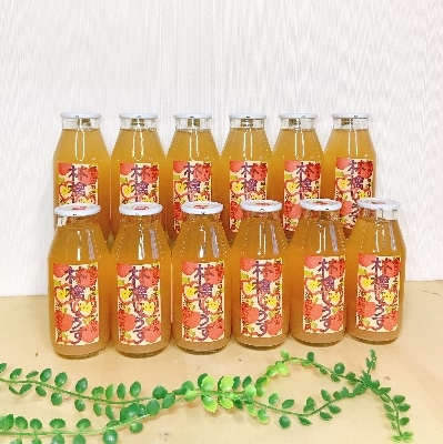 群馬県沼田市産　林檎じゅうす180ml(リンゴジュース)12本セット