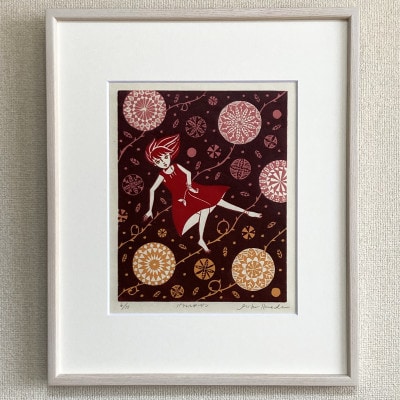 木版画「パラレルガーデン」