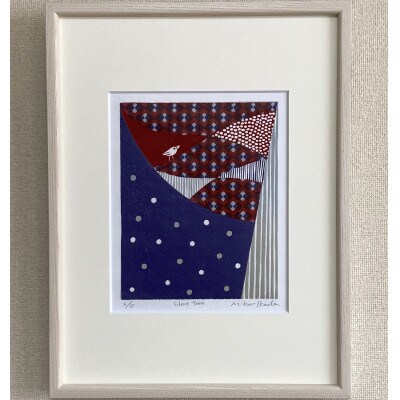 木版画「Silent Tree」