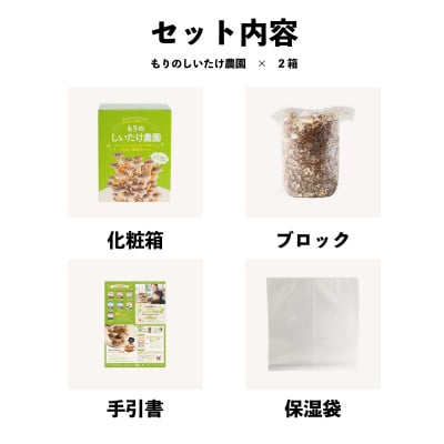 もりのしいたけ農園 「しいたけ栽培キット」2個