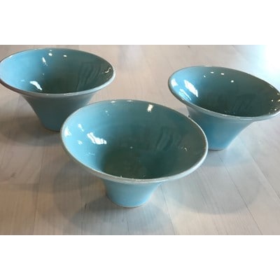 【陶器】空色小鉢 3点セット