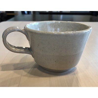 【陶器】コーヒーカップ2色(黄・白)ペア