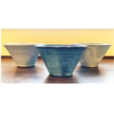 【陶器】あさがお　小鉢3色セット
