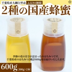 千葉県産はちみつ【使いやすい300g×2種セット 】はるのさと・からすざんしょう