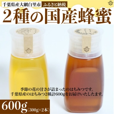 千葉県産はちみつ【使いやすい300g×2種セット 】はるのさと・からすざんしょう