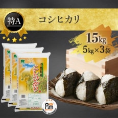 【新米】【令和5年産】【特A評価】千葉県産「コシヒカリ」精米 15kg(5kg×3袋)