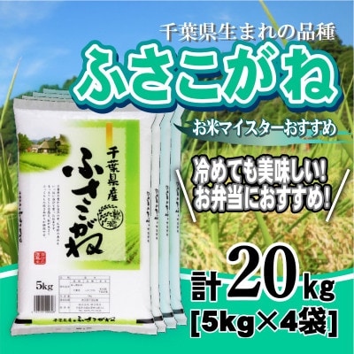 【令和7年産】千葉県産「ふさこがね」精米 20kg(5kg×4袋)