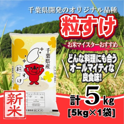 【新米 令和8年産】千葉県産「粒すけ」精米 5kg(5kg×1袋)