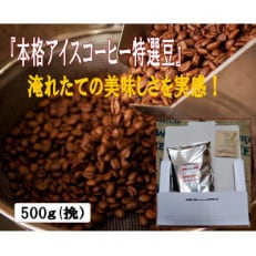 『本格アイスコーヒー特選豆』500g(挽)&amp;古墳珈琲ドリップバッグ1袋