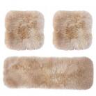 ムートンシートクッション クラフト 車用セット リネン