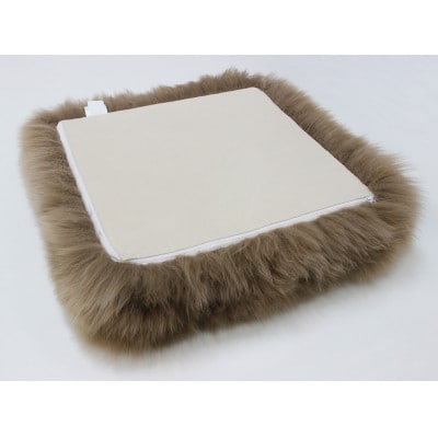 La joie ムートンプフクッション PAVE 40×40×10cm トープ