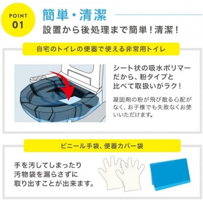 防災 簡易トイレ パーフェクトイレ 10回分