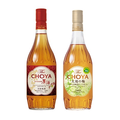 The CHOYA 紀州南高梅原酒&大地の梅セット(チョーヤ梅酒)C046