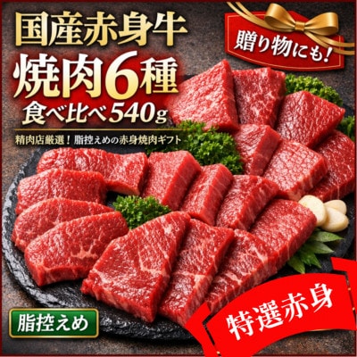 厳選赤身牛焼肉セット6種盛り　ヒマラヤレッド岩塩100g付き