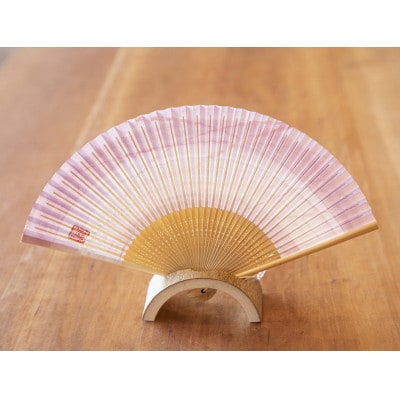 日本画手描き扇子(薄紫)