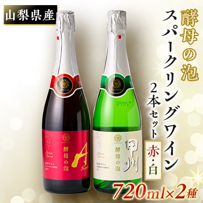 山梨県産ベーリーA種と甲州種から造った辛口スパークリングワイン2本セット【マンズワイン】