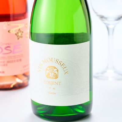 山梨県産スパークリングワイン2本セット(ロゼ、ヴァン・ムスー甲州)